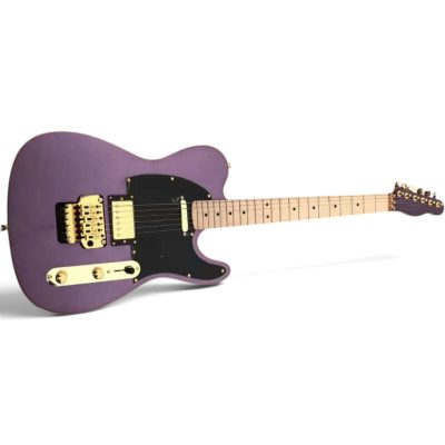 Custom Regent Metallic Paradise Purple Floyd Rose Tremolo Electric Guitar - Image 5