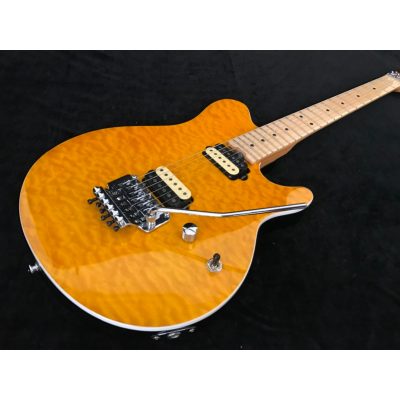 Custom Aether Wolfgang Axis Amber Quilt Maple Top Floyd Rose Tremolo Guitar - Image 10