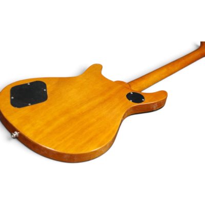Custom Crown Moore Double Cutaway Honey Burst Flamed Tiger Maple Top Guitar - Image 6