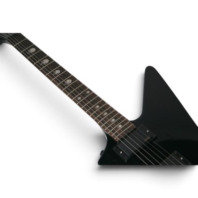 Custom Obsidian MX220 Black Explorer Electric Guitar - Image 6