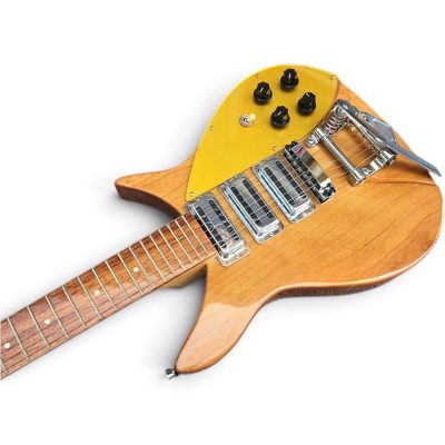 Custom Nova Natural Finish 325C64 21 Inch Scale Length Lennon Guitar Bigsby Tremolo - Image 6
