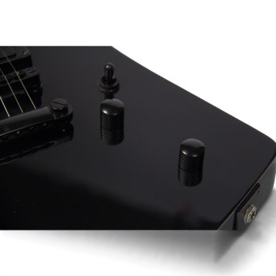 Custom Obsidian Hetfield EII Explorer Black Electric Guitar - Image 6