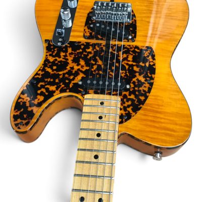 Custom Oligarch Amber Tiger Maple Top Prince Mad Cat Leopard Pickguard Guitar - Image 10