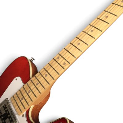 Custom Regent Thinline Fhole Transparent Red Brown Electric Guitar - Image 8