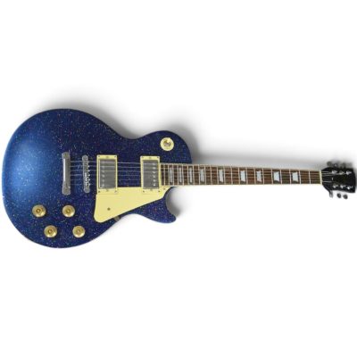Custom Crown Silverdust Sparkle Tommy Electric Blue Guitar - Image 5