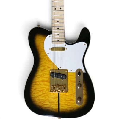 Custom Regent Merle Haggard Tuff Dog Quilted Maple Top Trans Sunburst Electric Guitar