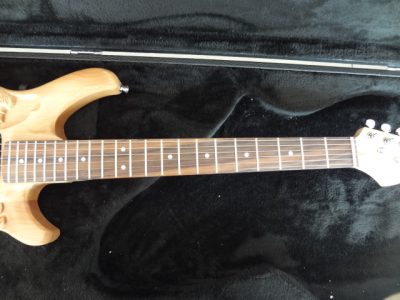 Custom Regent Mermaid Carved Engrave Natural Hand Rubbed Oil Finish Guitar - Image 9
