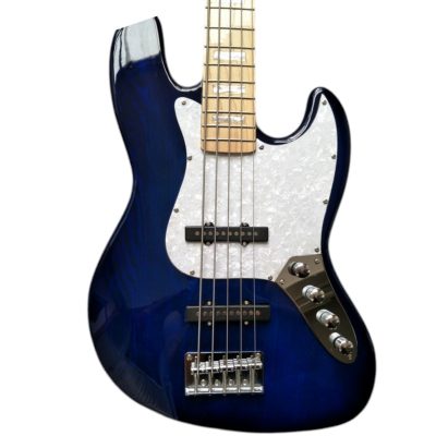 Custom Regent Transparent Blue Marcus Miller 5 String Bass