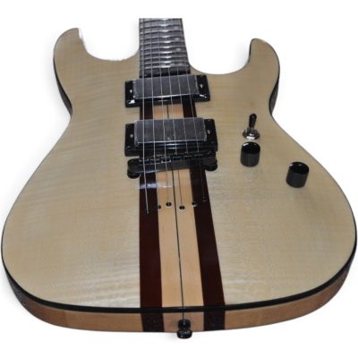 Custom Titan C1 SLS Elite Neck Thru Construction Synyster Natural Satin Flame Maple Top Guitar