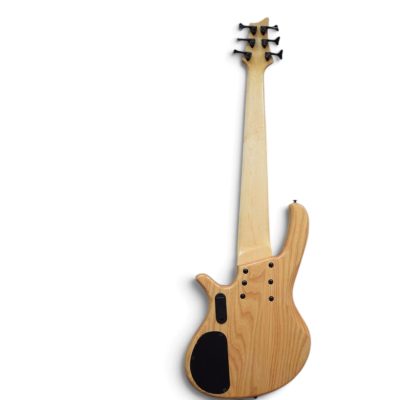 Custom Solis Natural Birdseye Burl 6 String Bass - Image 8