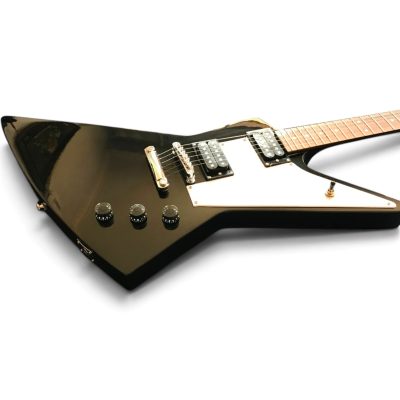 Custom Crown Black Modernistic Explorer Electric Guitar - Image 5