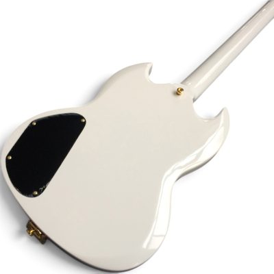 Custom Crown SG Jimi Hendrix Polaris White 6 String Electric Guitar 3 Pickups Bigsby Tremolo - Image 10
