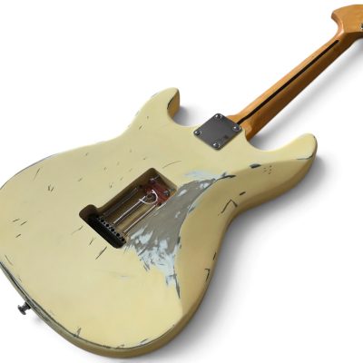 Custom Regent Maple Scalloped Fretboard Cream Relic Vintage Yngwie Malmsteen Guitar - Image 5