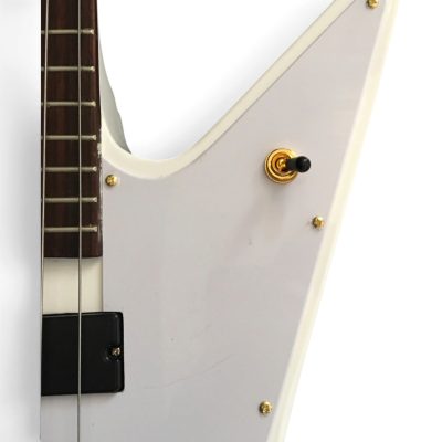 Custom Crown Alpine White Entwistle Korina Explorer 4 String Bass - Image 6