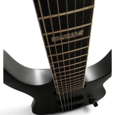 Custom Obsidian Head Black Satin MH-417 7 String Electric Guitar - Image 13