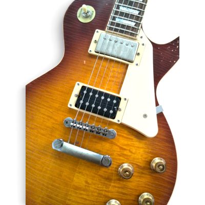 Custom Crown Gary Moore Iced Tea Burst Flamed Maple Top Electric Guitar - Image 12