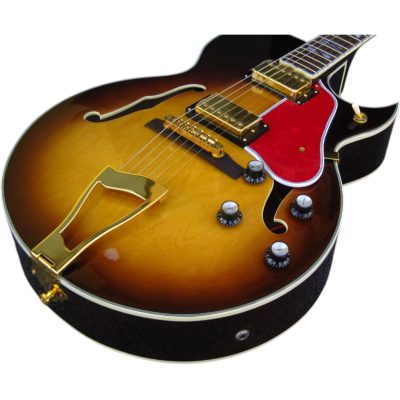 Custom Crown ES175 Vintage Yellow Sunburst Hollow Body Archtop Florentine Cutaway Guitar