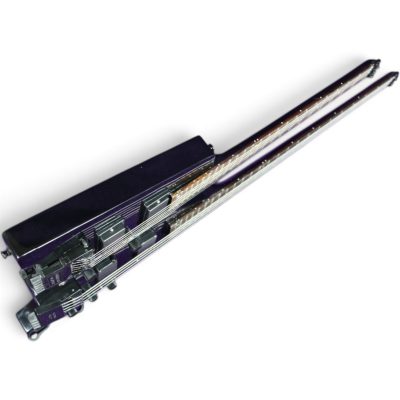 Custom Diplomat Black Double Neck Headless 4 String Bass Neck 6 String Guitar Neck - Image 6