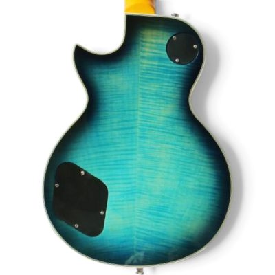 Custom Crown Teal Green Flamed Maple Top Back Electric Guitar - Image 9