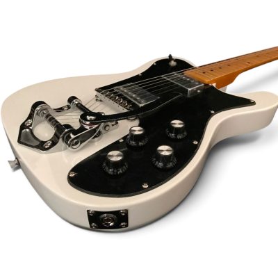 Custom Regent Deluxe Chris Olympic White Finish Bigsby Electric Guitar - Image 9