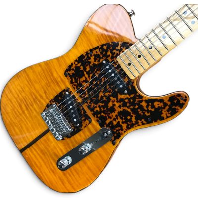 Custom Oligarch Amber Tiger Maple Top Prince Mad Cat Leopard Pickguard Guitar - Image 13