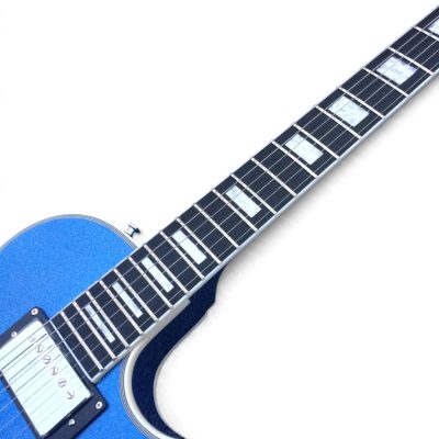 Custom Crown Billie Joe Pacific Blue Sparkle Single Pickups Electric Guitar - Image 11