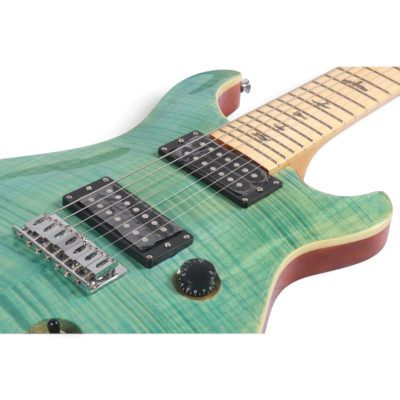 Custom Monarch SE Teal Green Burst Flame Maple Top Guitar - Image 8