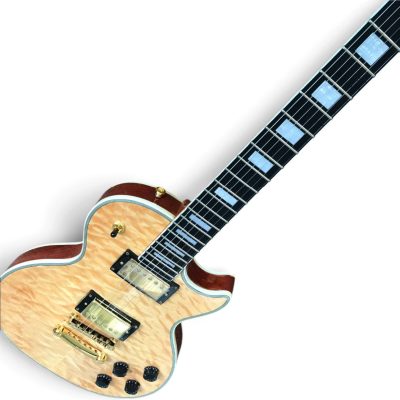 Custom Crown Natural Blonde Quilted Maple Top Electric Guitar - Image 6