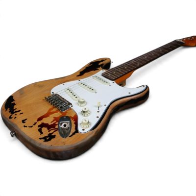 Custom Regent SRV Heavy Aged Relic Distressed Stevie Ray Tobacco Sunburst Finish Guitar