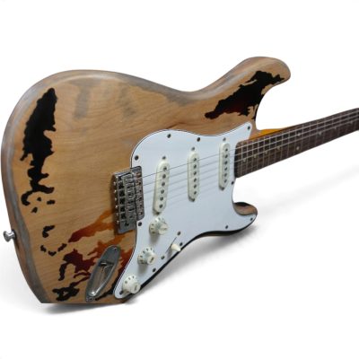 Custom Regent SRV Heavy Aged Relic Distressed Stevie Ray Tobacco Sunburst Finish Guitar - Image 16