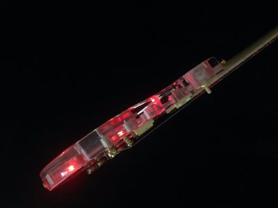 Custom Crown Plexiglass Acrylic Lucite Body Red LED Light Electric Guitar - Image 14