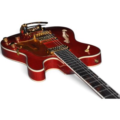Custom Regent Fhole Orange Finish Paul Waller Masterbuilt Bigsby Hollow Body Guitar - Image 10