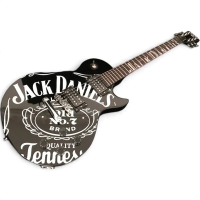Custom Forge Jack Daniels Black White Electric Guitar - Image 10