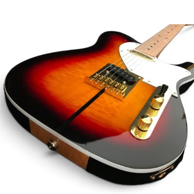 Custom Regent Merle Haggard Tuff Dog Sunburst Quilt Maple Top Electric Guitar