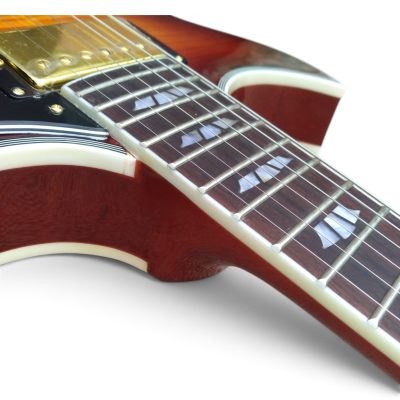 Custom Crown Johnny A Sunset Glow Flame Maple Top Bigsby Vibrato Tailpiece Guitar - Image 17