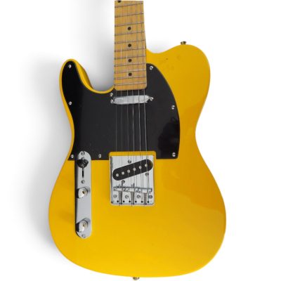 Custom Regent Jeff Beck Graffiti Yellow Finish Electric Guitar