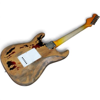 Custom Regent SRV Heavy Aged Relic Distressed Stevie Ray Tobacco Sunburst Finish Guitar - Image 5