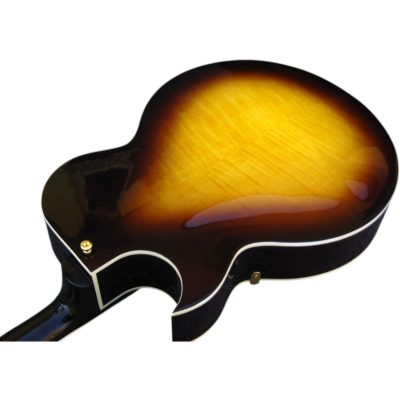 Custom Crown ES175 Vintage Yellow Sunburst Hollow Body Archtop Florentine Cutaway Guitar - Image 5