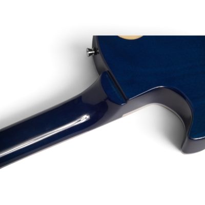 Custom Crown Blue Quilt Top Neil Young Bigsby Vibrato Tailpiece P90 Pickups Guitar - Image 4