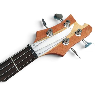 Custom Nova 4001 Naturalglo 4 String Bass Reversed Headstock - Image 2
