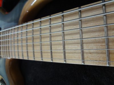 Custom Onyx Setius Gray Burst Flamed Maple Bass Multi Scale Fanned Frets 6 String - Image 6