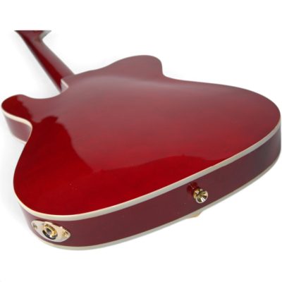 Custom Regent Fhole Translucent Red Orange Finish Paul Waller Masterbuilt Bigsby Hollow Body Guitar - Image 10