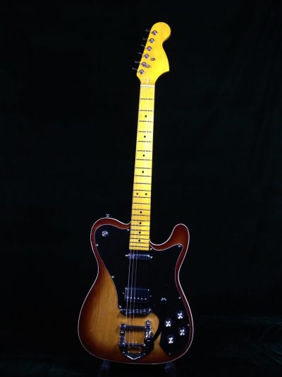Custom Regent Thinline Tobacco Burst Ash Bigsby Electric Guitar - Image 6