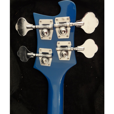 Custom Nova 4003 Checkerboard Bindings Blue 4 String Bass - Image 8
