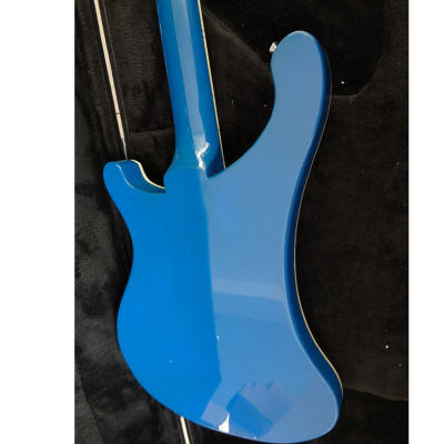 Custom Nova 4003 Checkerboard Bindings Blue 4 String Bass - Image 7