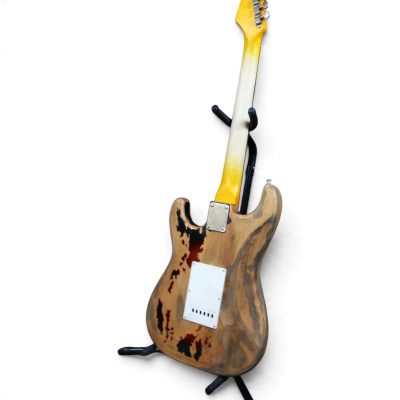 Custom Regent SRV Heavy Aged Relic Distressed Stevie Ray Tobacco Sunburst Finish Guitar - Image 7