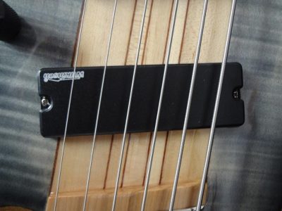 Custom Onyx Setius Gray Burst Flamed Maple Bass Multi Scale Fanned Frets 6 String - Image 7