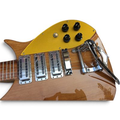 Custom Nova Natural Finish 325C64 21 Inch Scale Length Lennon Guitar Bigsby Tremolo - Image 12