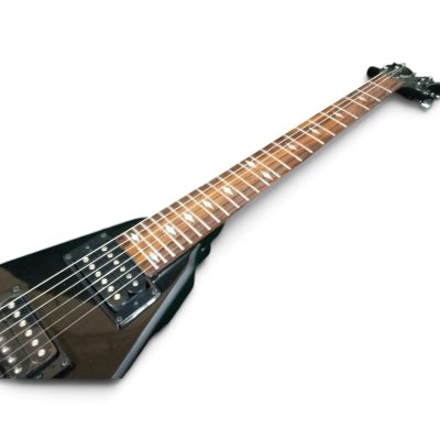 Custom Norturne Onyx Black Silver Bevel JRV Edge Electric Guitar - Image 4
