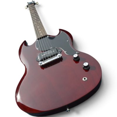 Custom Crown SG Tony Lommi Heritage Cherry Red P90 Single Pickup Electric Guitar - Image 3